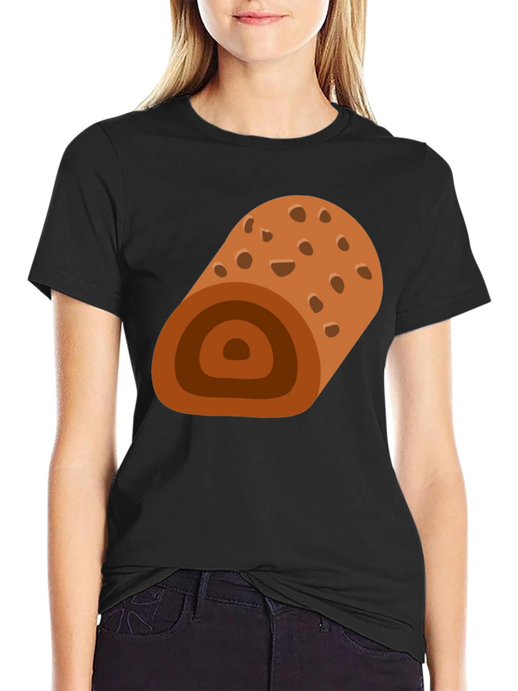 Swiss Roll Graphic Tee - Funny Dessert Shirt