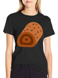 Swiss Roll Graphic Tee - Funny Dessert Shirt