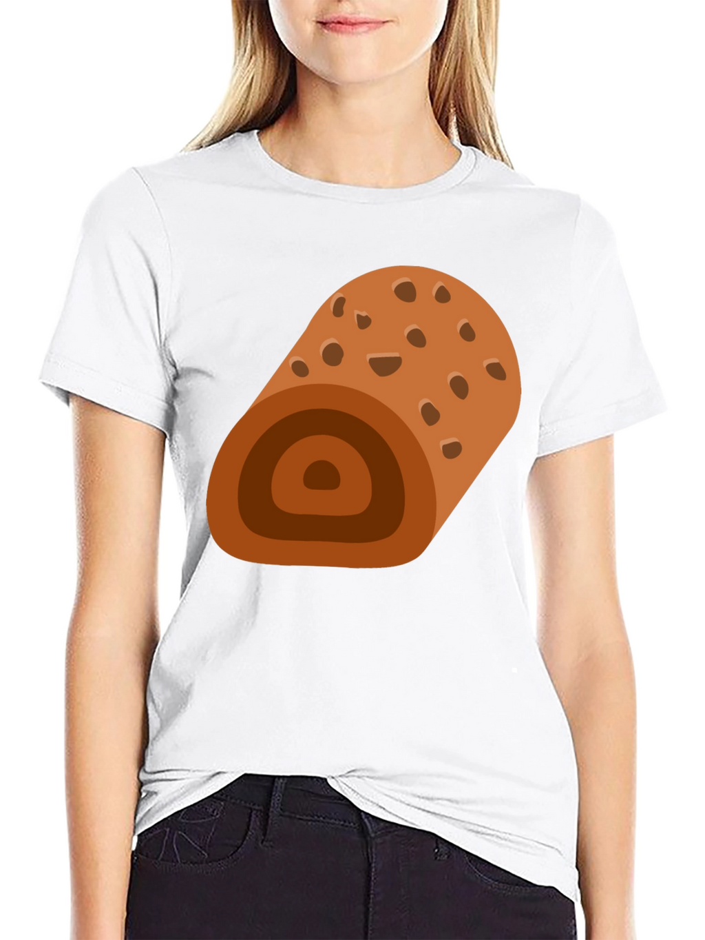 Swiss Roll Graphic Tee - Funny Dessert Shirt