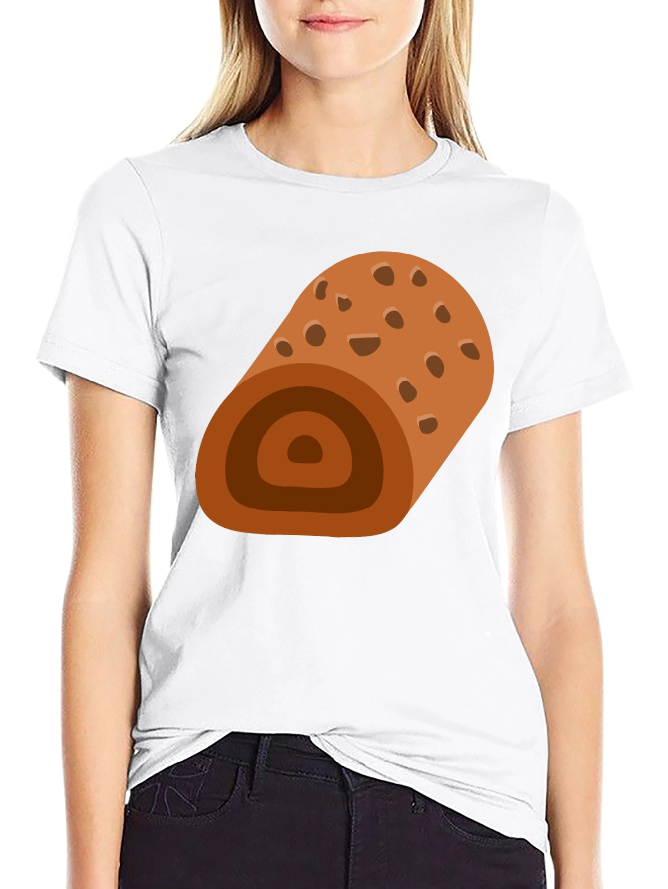 Swiss Roll Graphic Tee - Funny Dessert Shirt