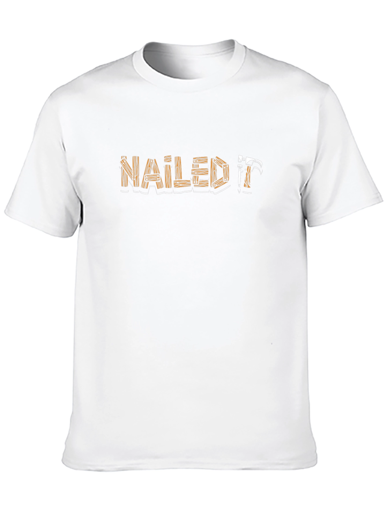 Nailed It Graphic Tee - Black Cotton Casual