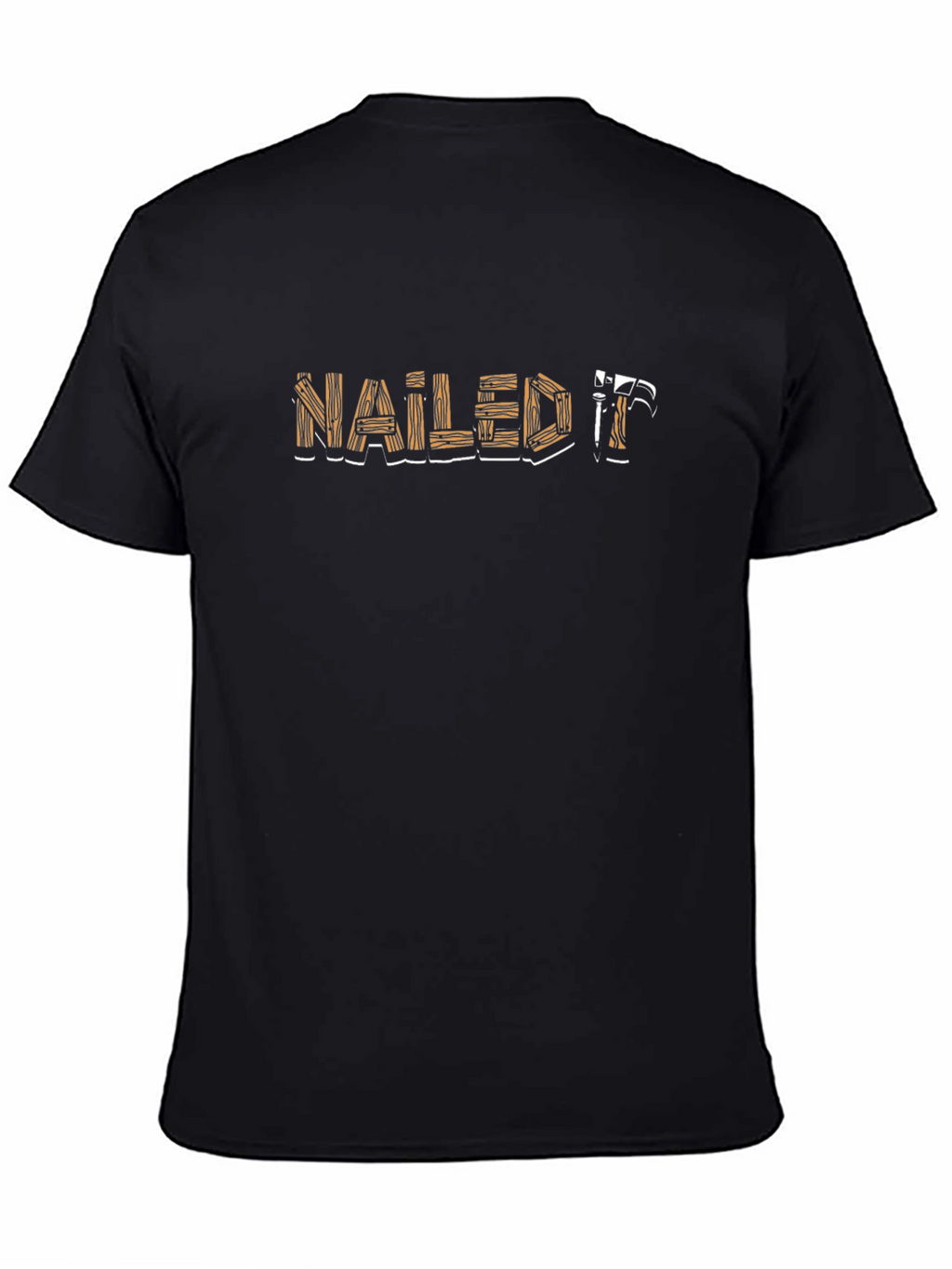 Nailed It Graphic Tee - Black Cotton Casual