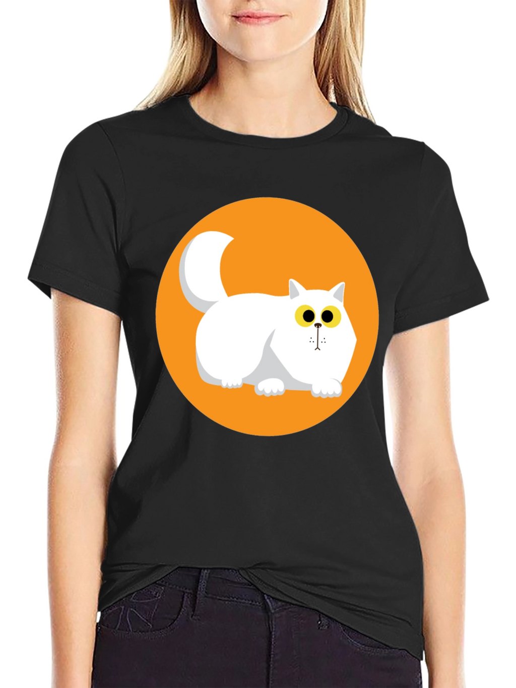 Cool Cat Graphic Tee - Black T-Shirt