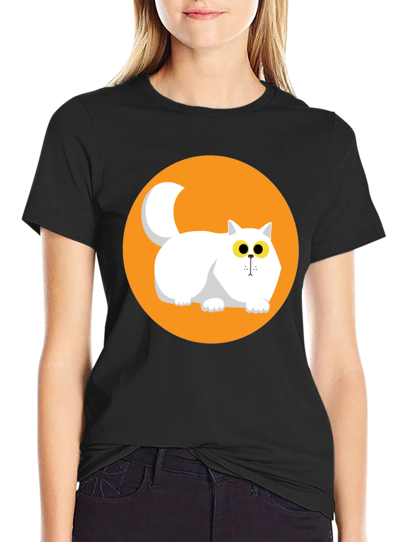 Cool Cat Graphic Tee - Black T-Shirt