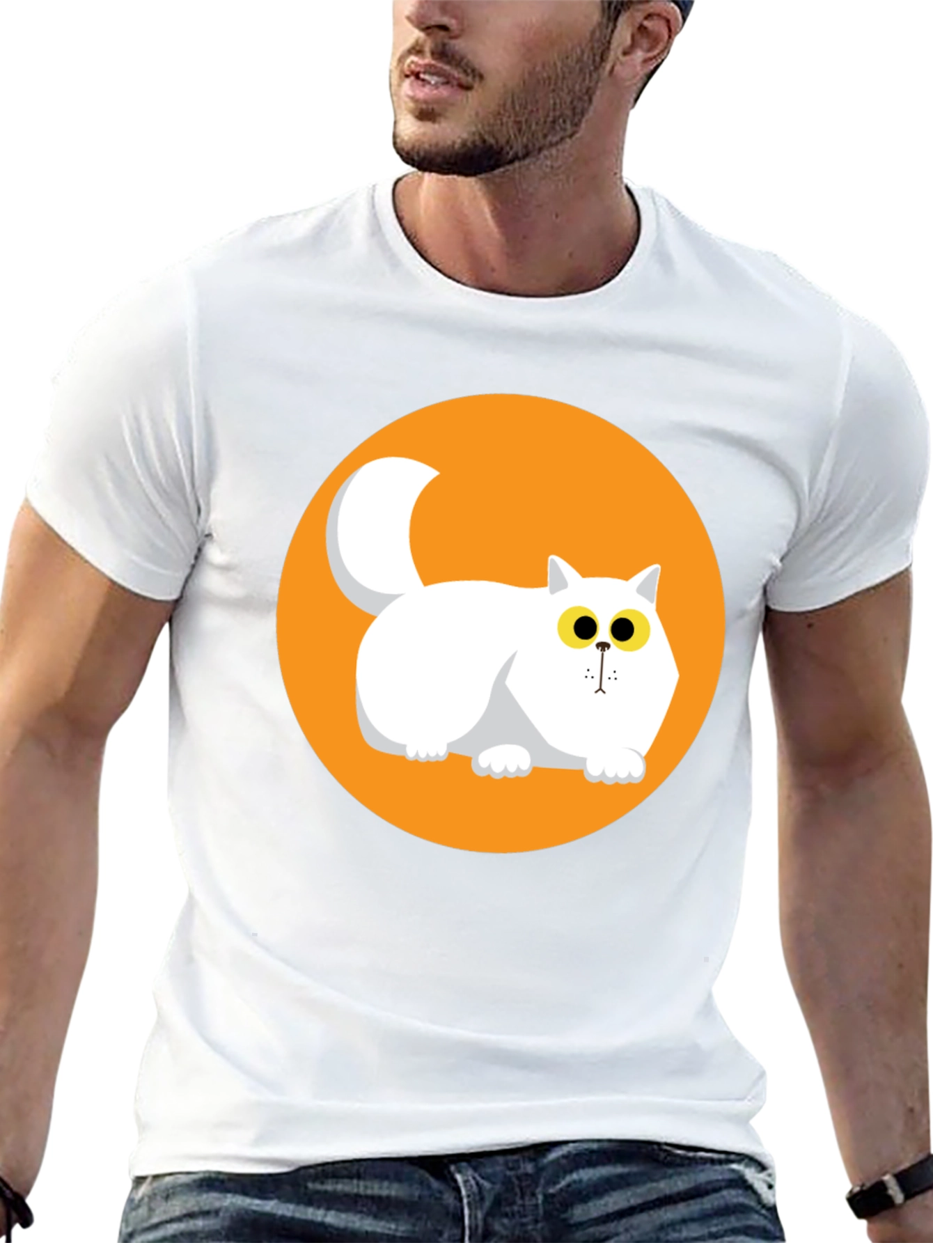 Cool Cat Graphic Tee - Black T-Shirt