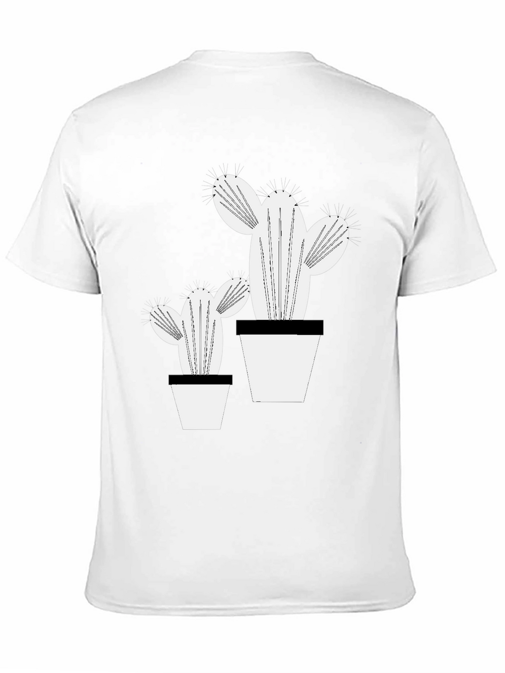 Trendy Cactus Graphic Tee - Stylish Plant Lover Shirt