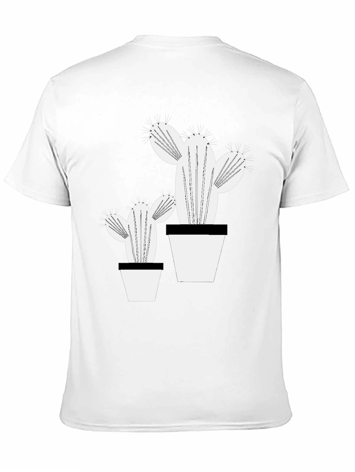 Trendy Cactus Graphic Tee - Stylish Plant Lover Shirt