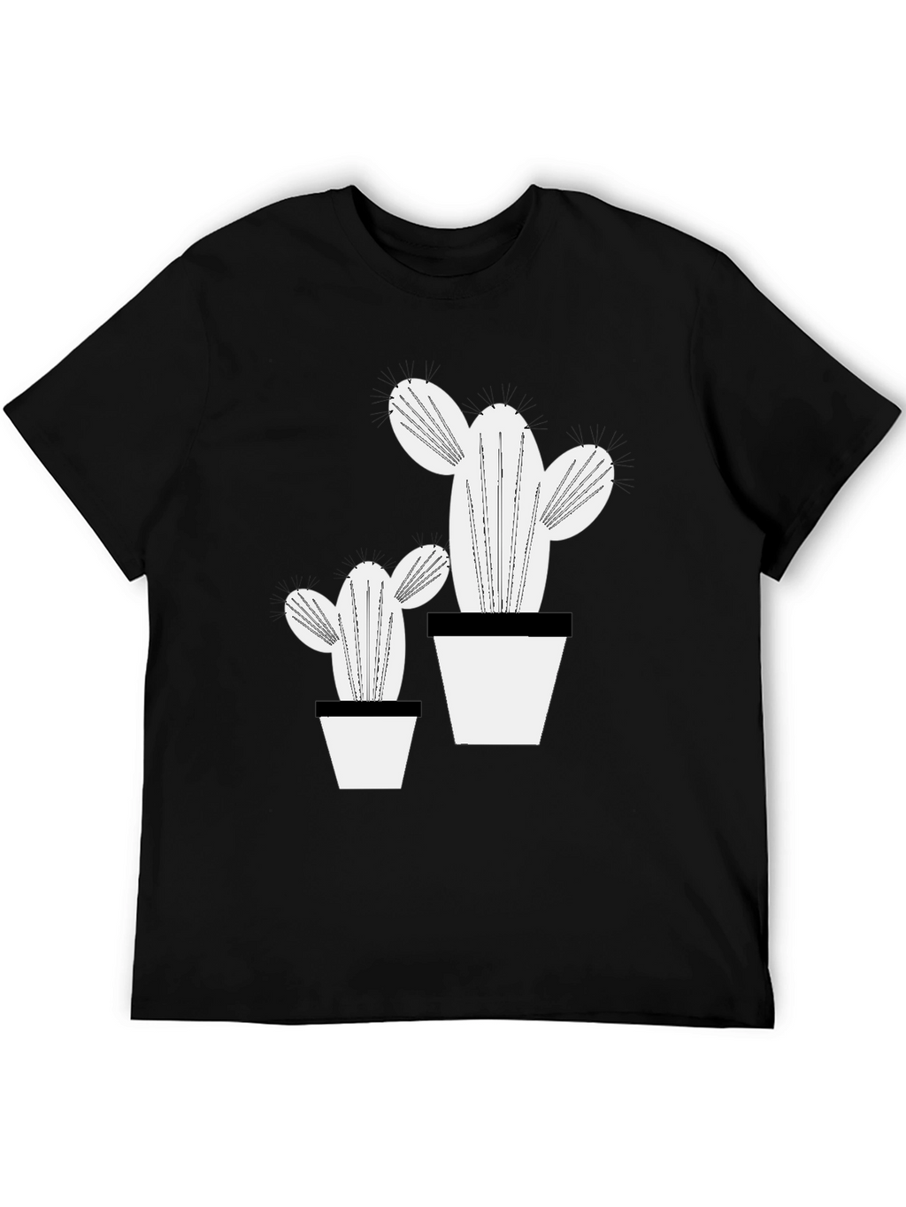 Trendy Cactus Graphic Tee - Stylish Plant Lover Shirt