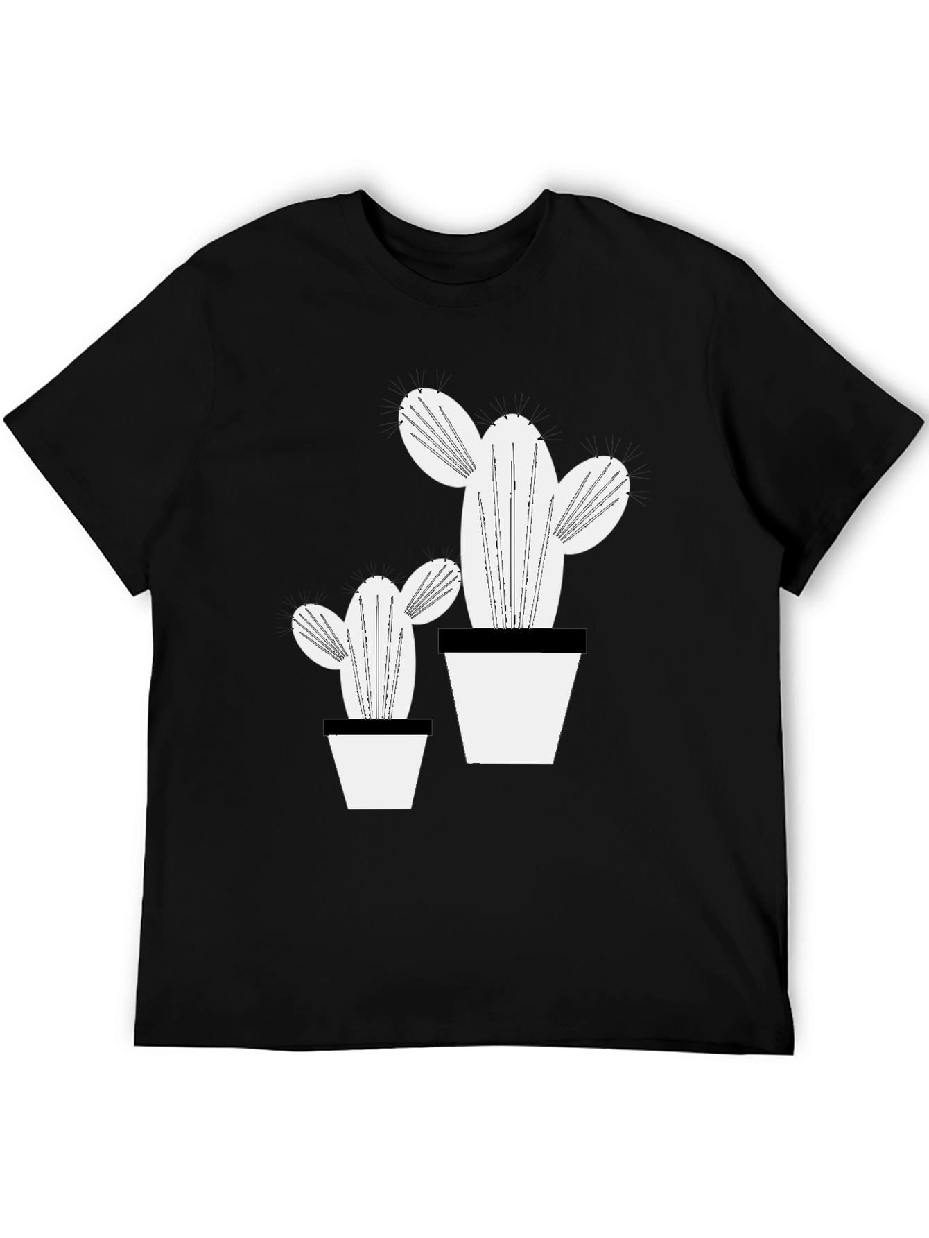 Trendy Cactus Graphic Tee - Stylish Plant Lover Shirt