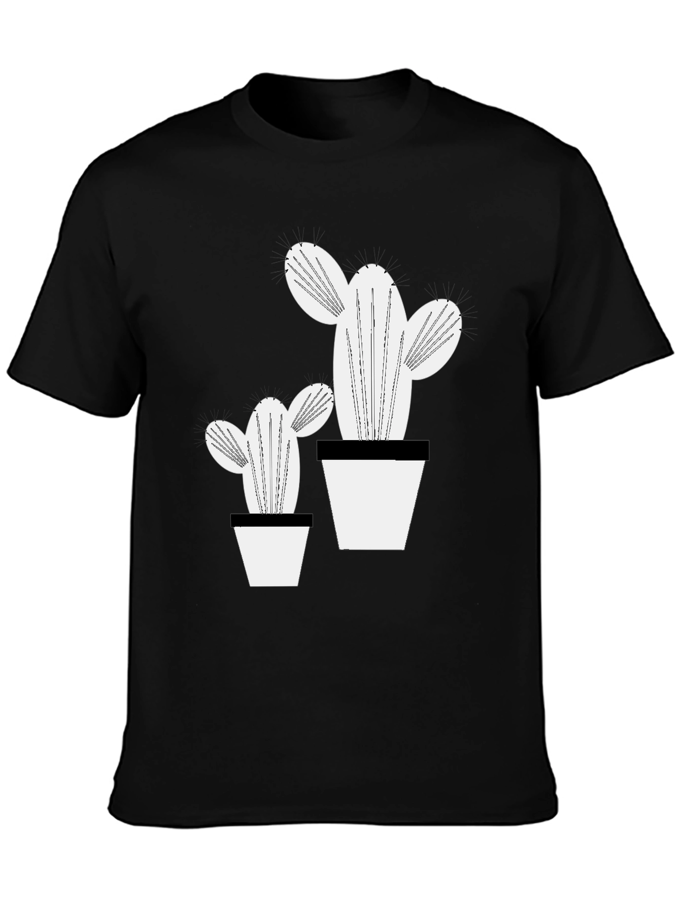 Trendy Cactus Graphic Tee - Stylish Plant Lover Shirt