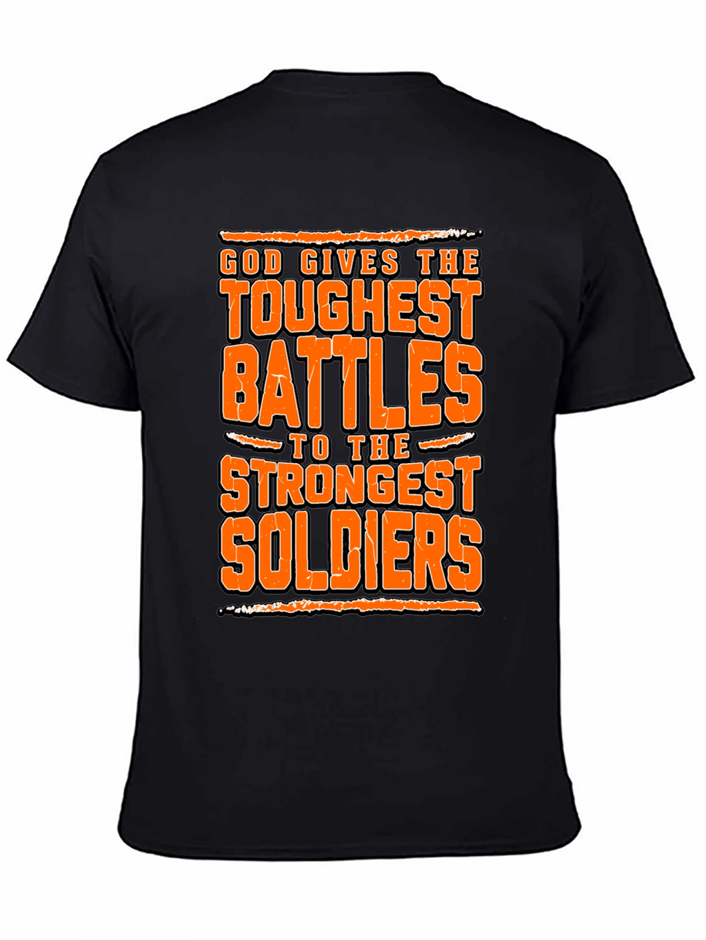 God Gives Toughest Battles Graphic Tee