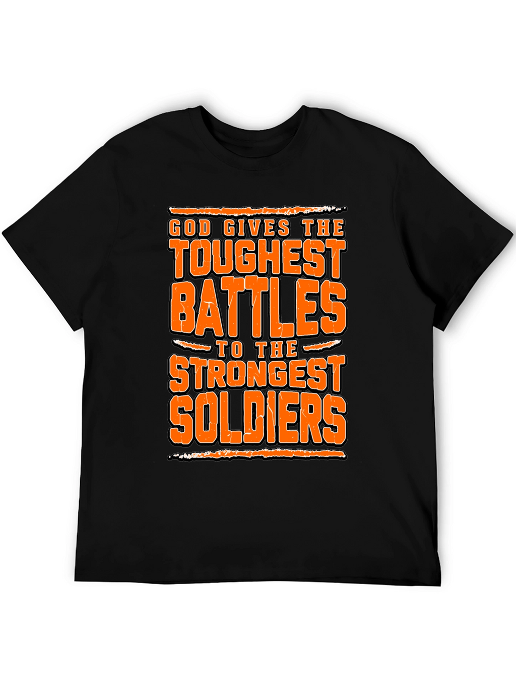 God Gives Toughest Battles Graphic Tee