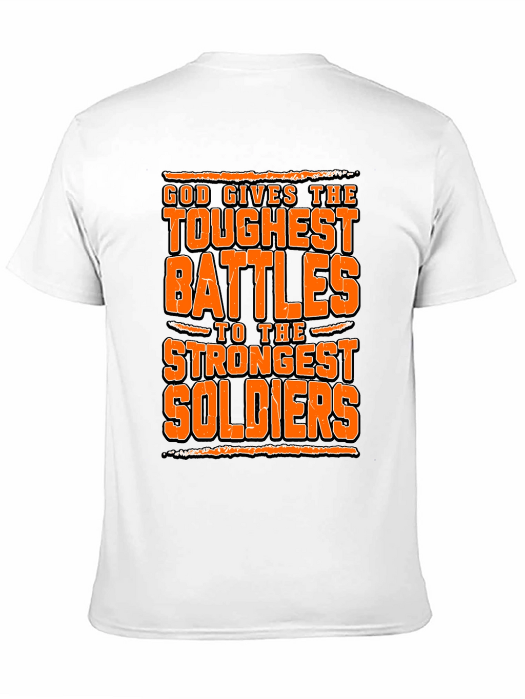 God Gives Toughest Battles Graphic Tee