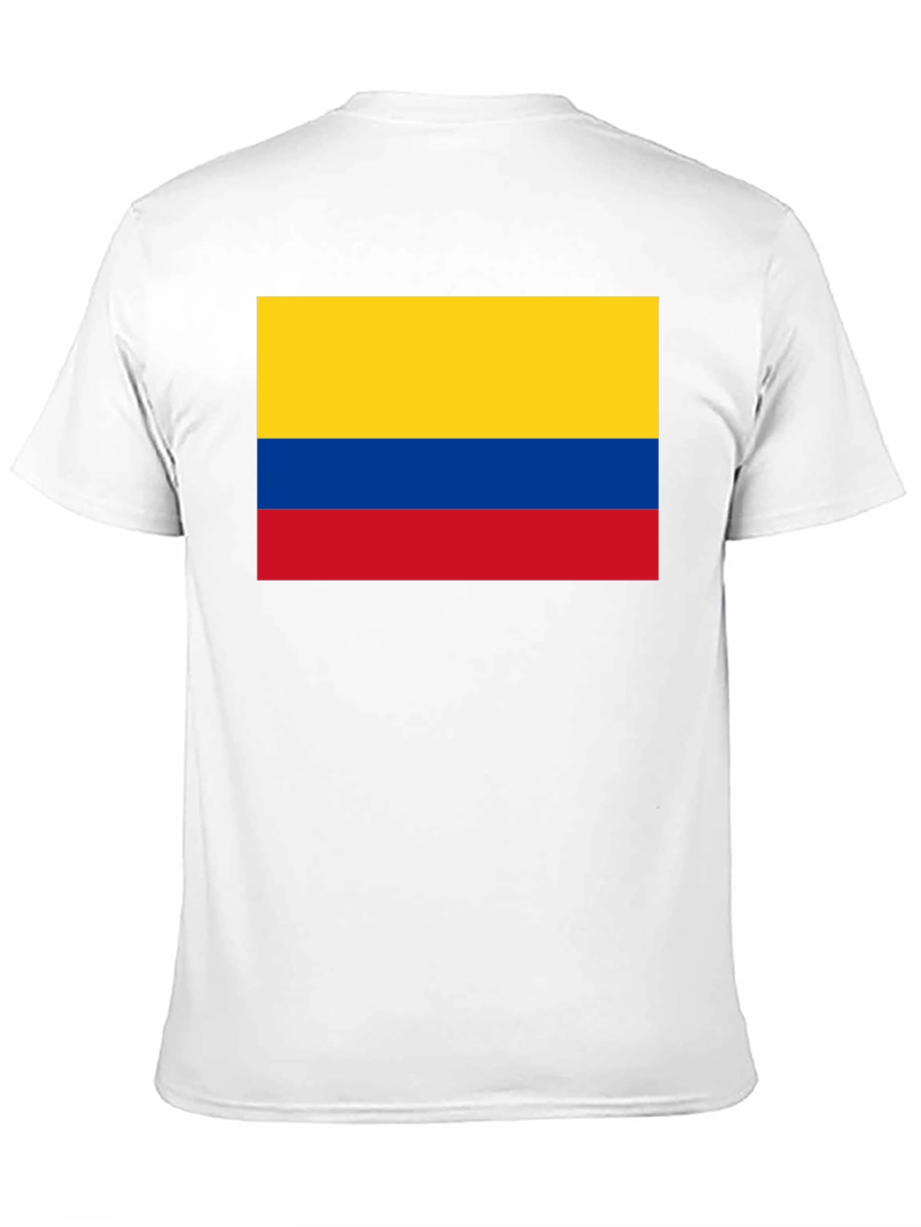 Colombian Flag Graphic Tee - Black Cotton T-Shirt