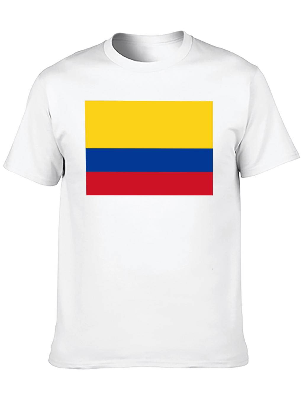 Colombian Flag Graphic Tee - Black Cotton T-Shirt