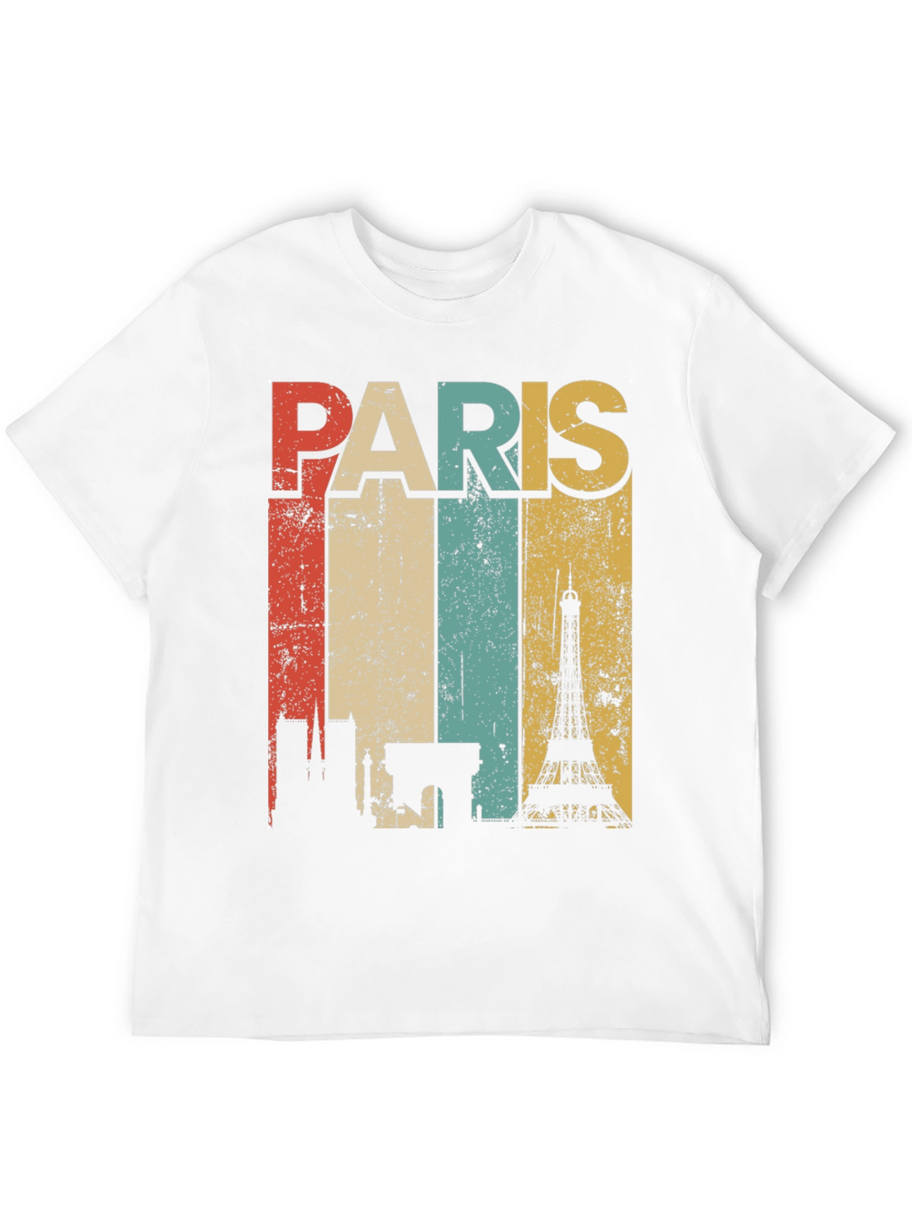 Retro Paris Skyline T-Shirt