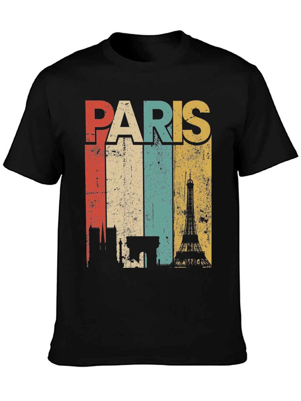 Retro Paris Skyline T-Shirt