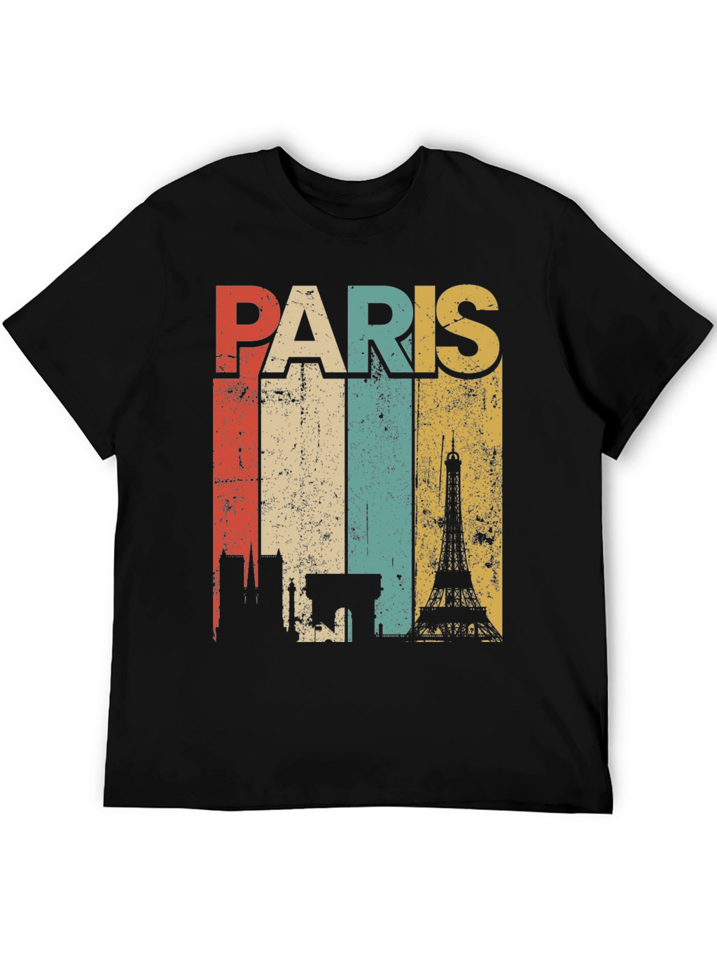 Retro Paris Skyline T-Shirt