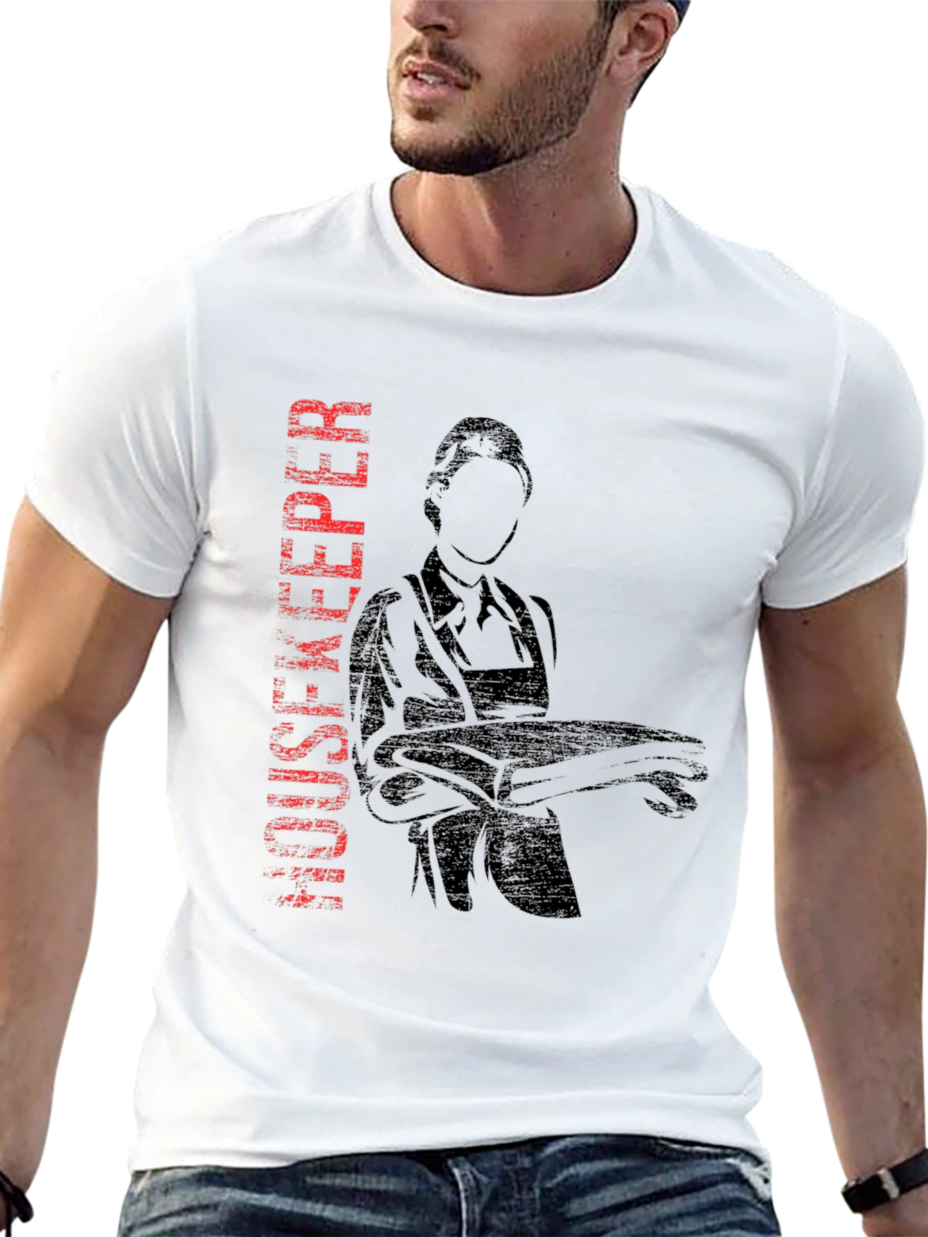Housekeeper Graphic Black T-Shirt