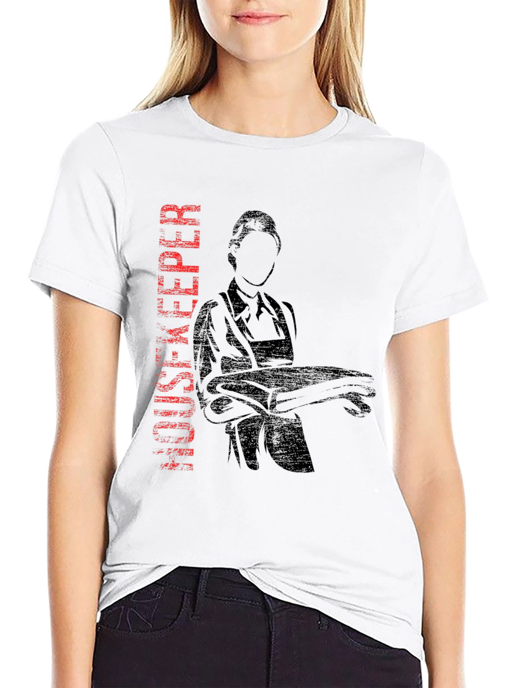 Housekeeper Graphic Black T-Shirt