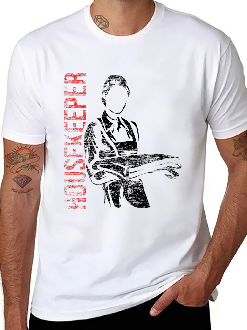 Housekeeper Graphic Black T-Shirt
