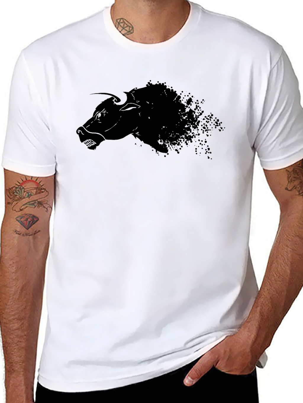 Black Bull Graphic Tee - Bold Style