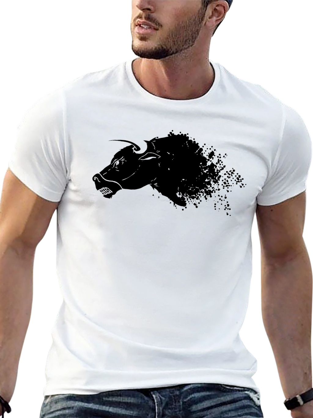 Black Bull Graphic Tee - Bold Style
