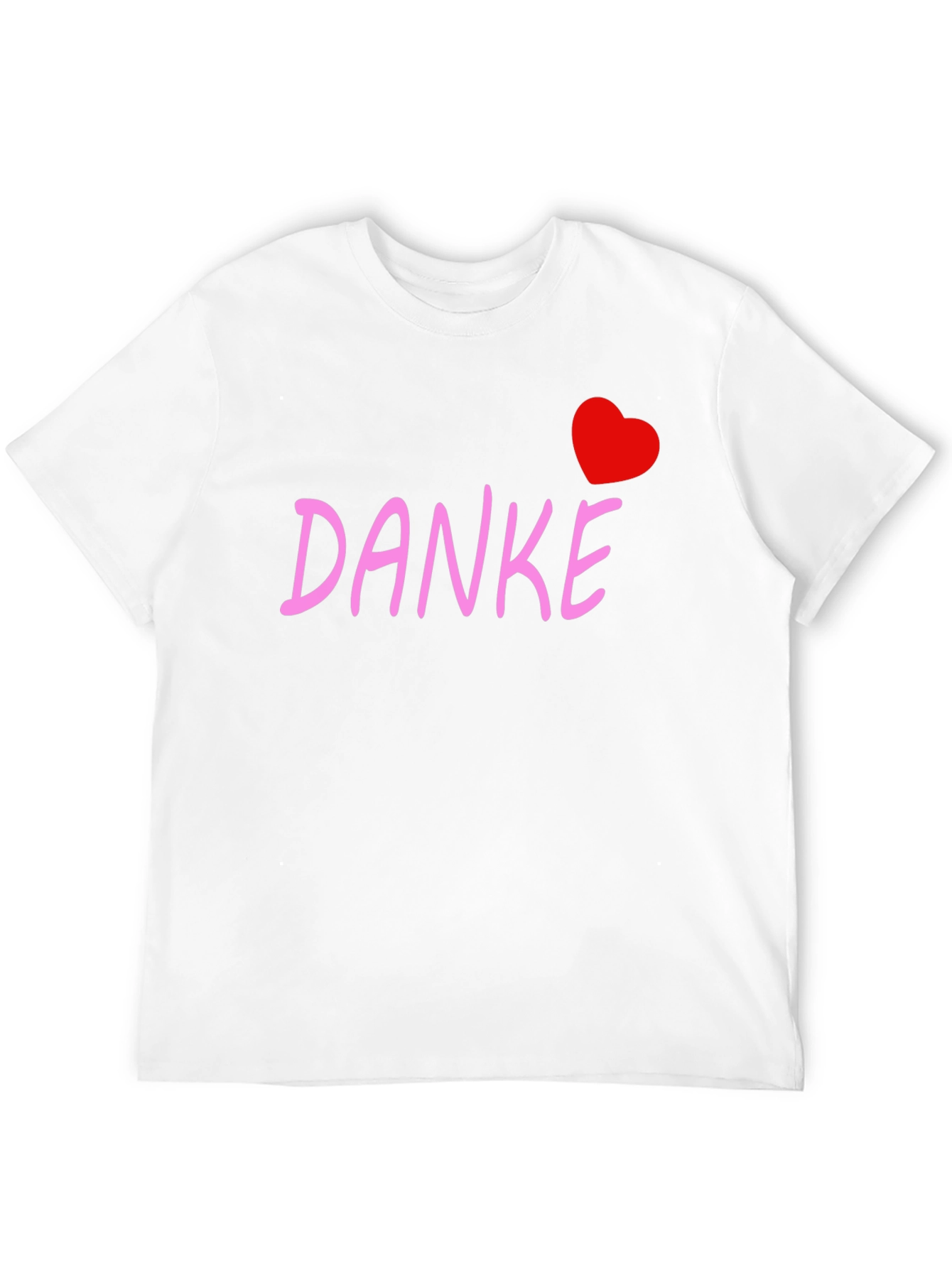 Danke Heart Tee - Black Cotton Blend