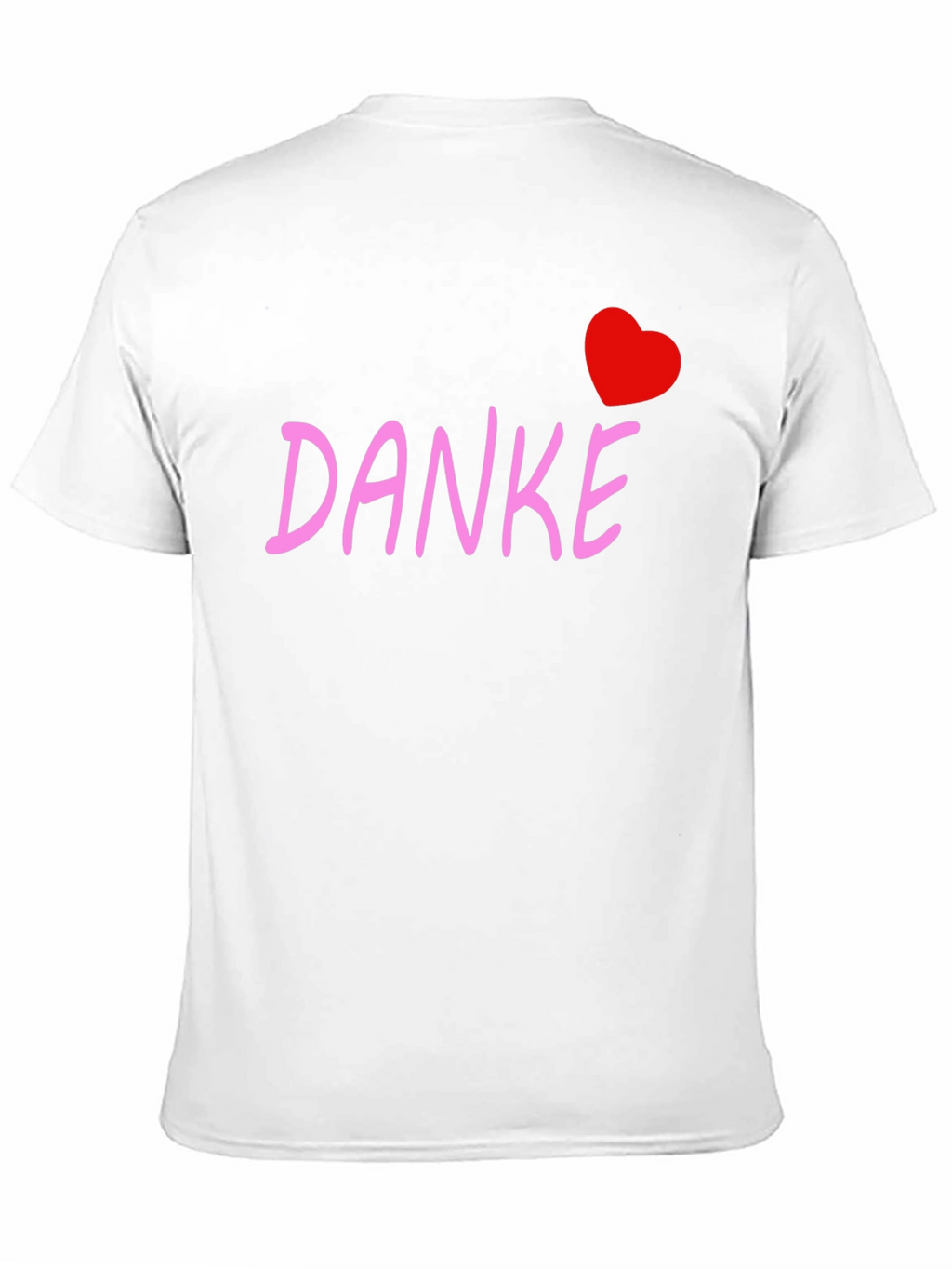 Danke Heart Tee - Black Cotton Blend