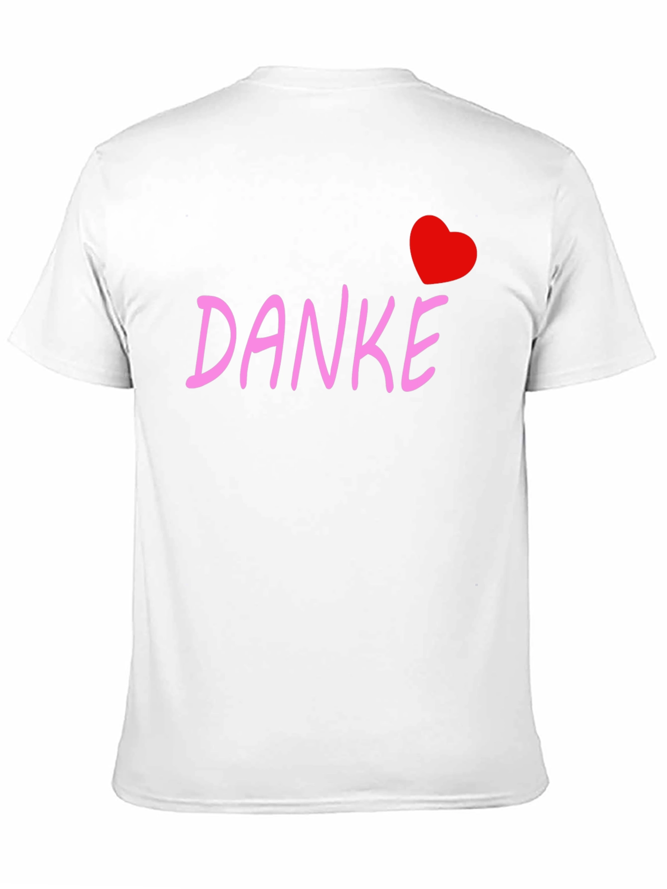 Danke Heart Tee - Black Cotton Blend