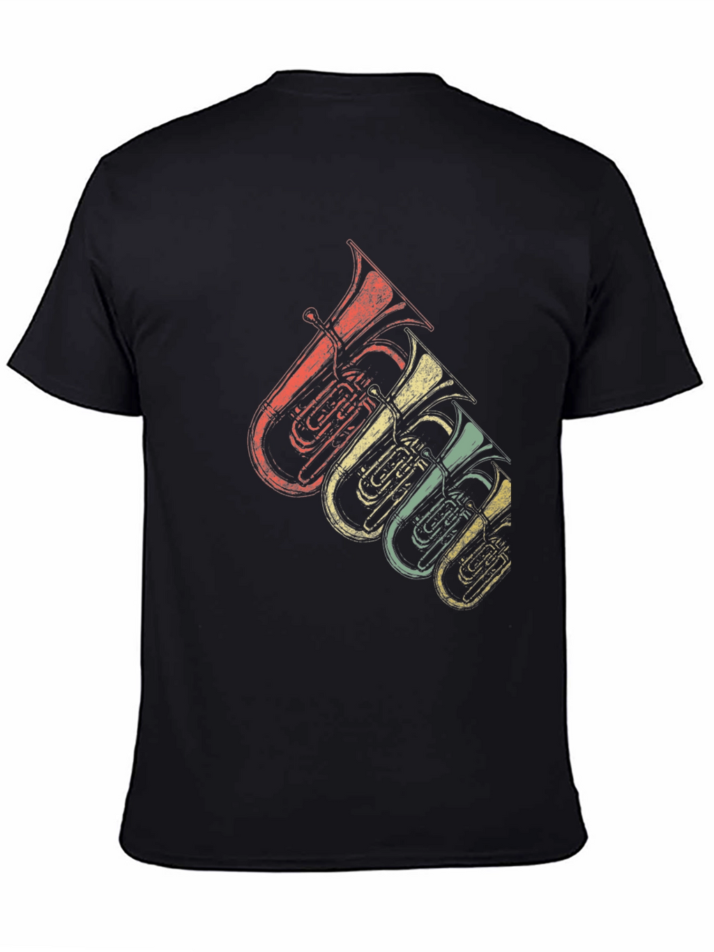 Retro Tuba Music Lover T-Shirt