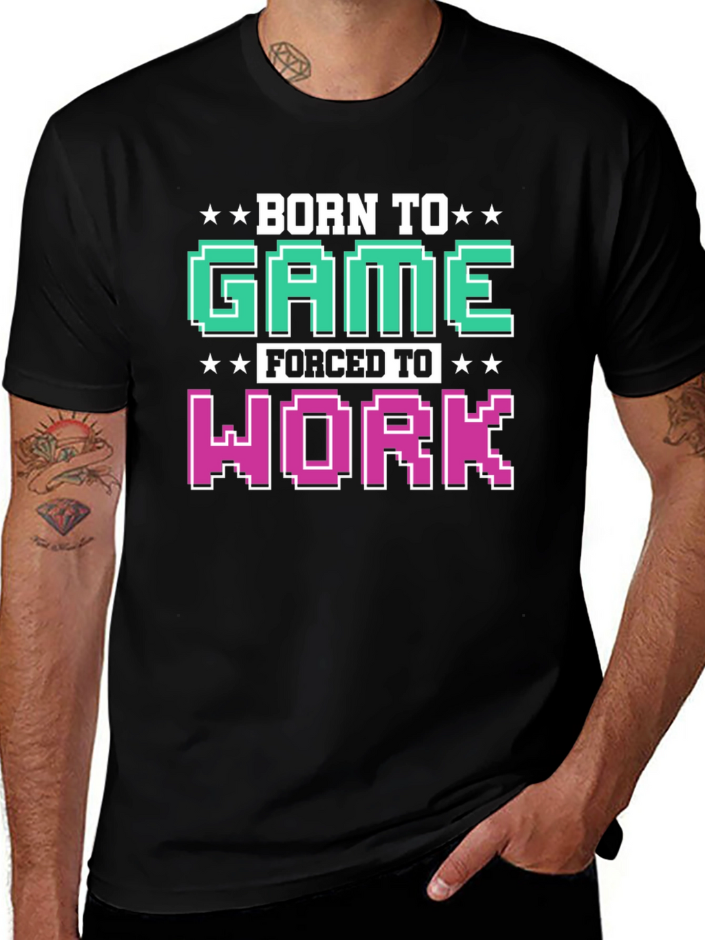 Born To Game Funny T-Shirt Gamer Gift