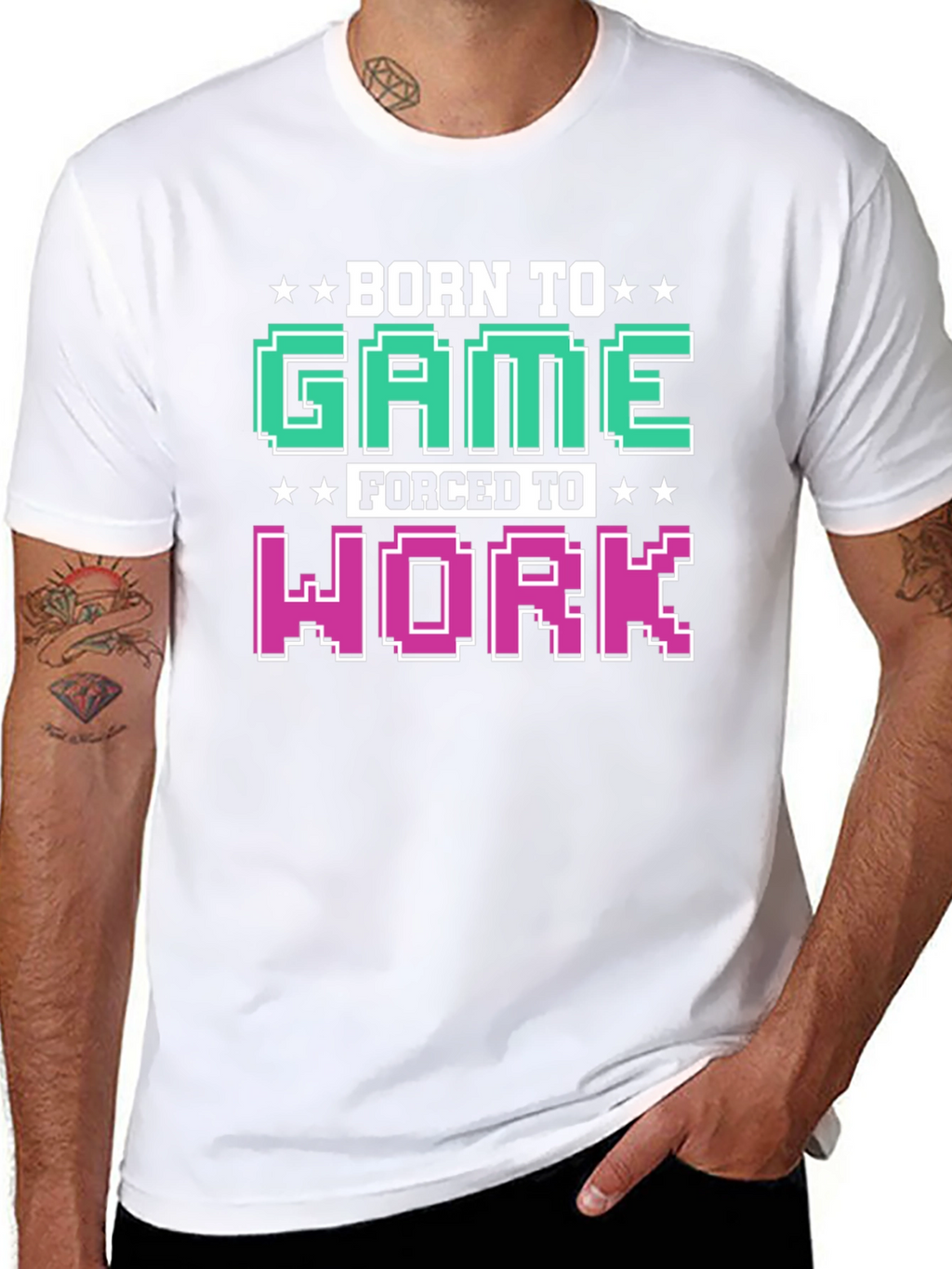 Born To Game Funny T-Shirt Gamer Gift