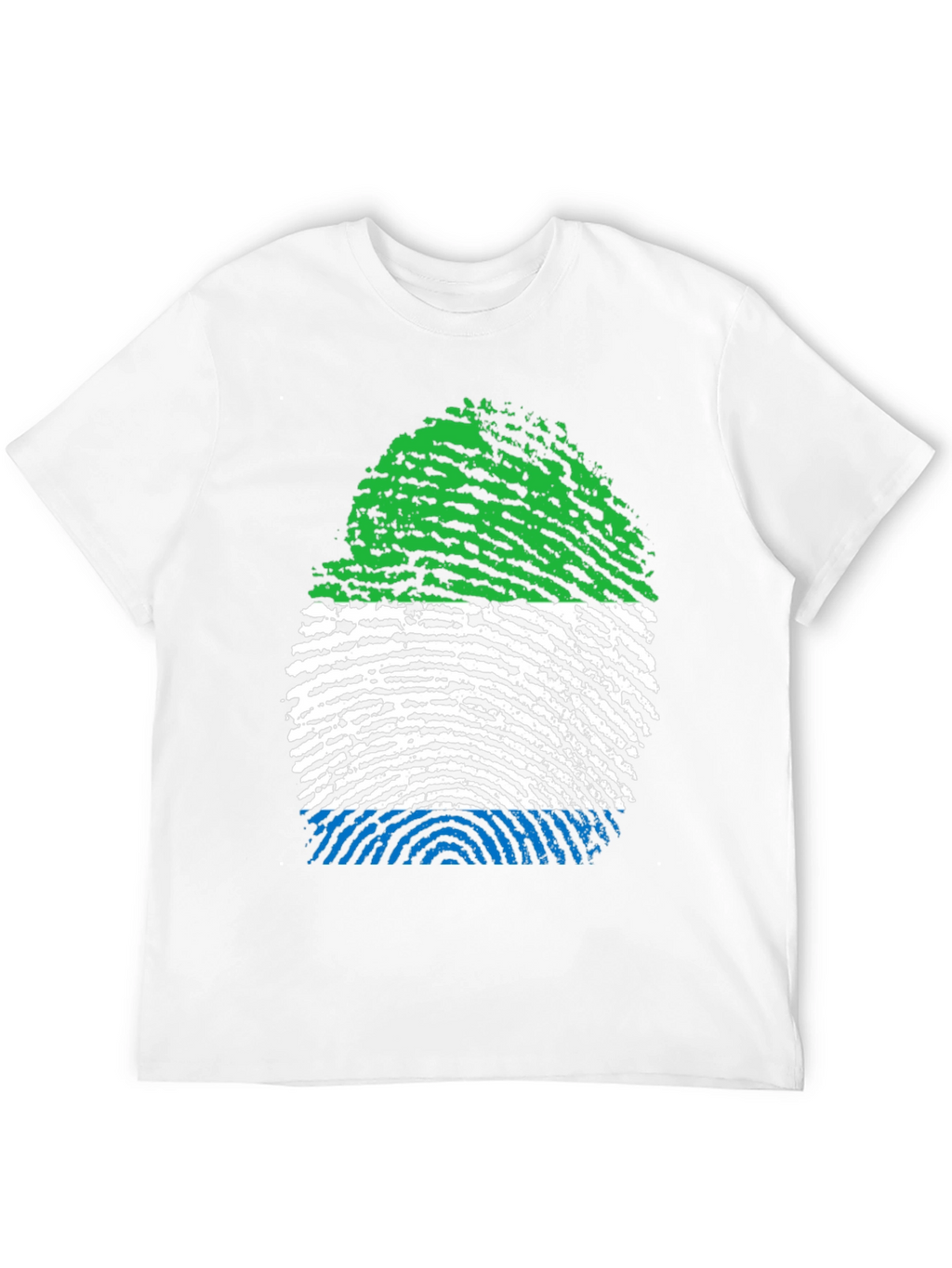 Sierra Leone Fingerprint Flag T-Shirt