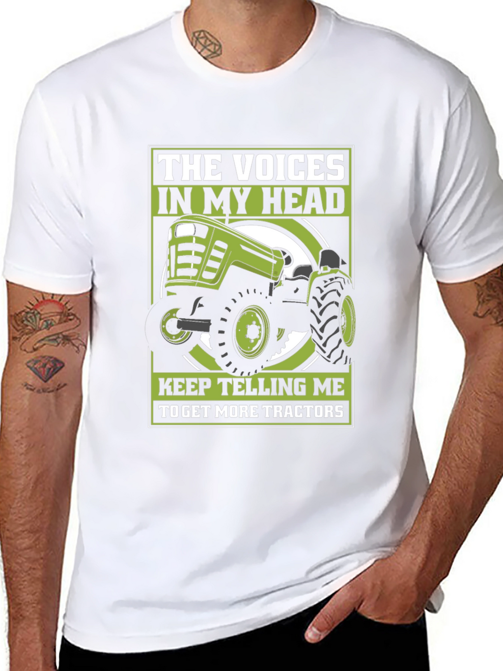 Voices In My Head Tractor T-Shirt