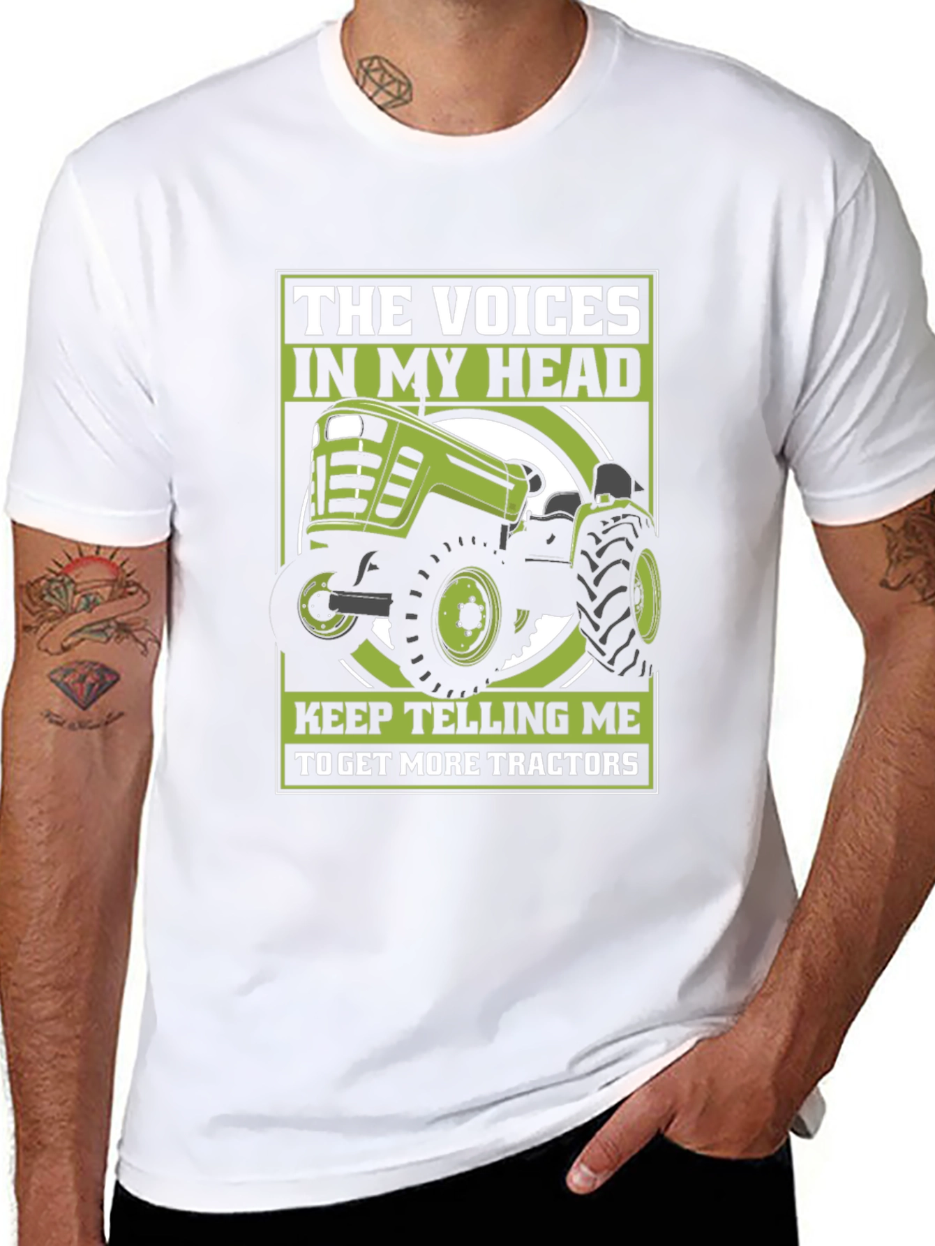 Voices In My Head Tractor T-Shirt
