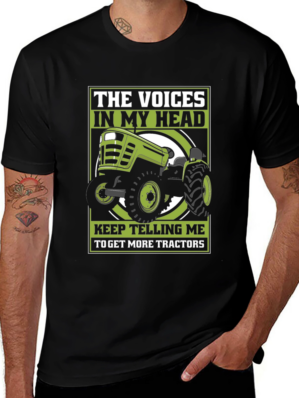 Voices In My Head Tractor T-Shirt