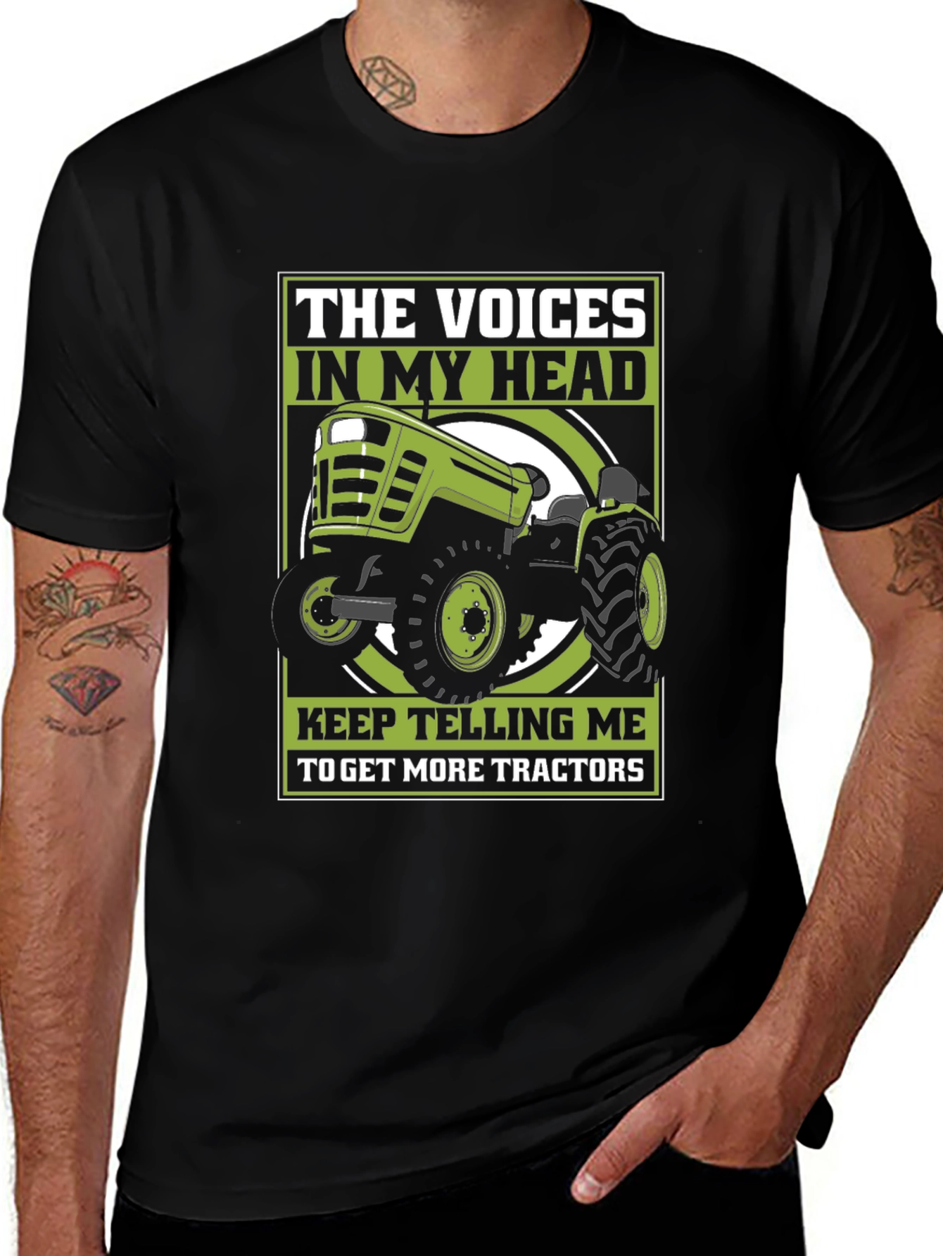 Voices In My Head Tractor T-Shirt