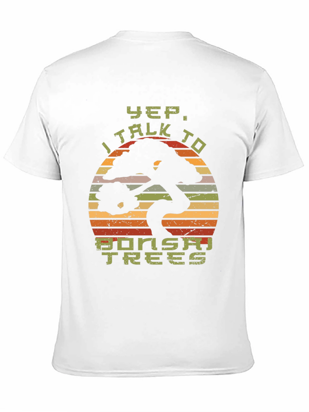 Yep I Talk to Bonsai Trees Black T-Shirt