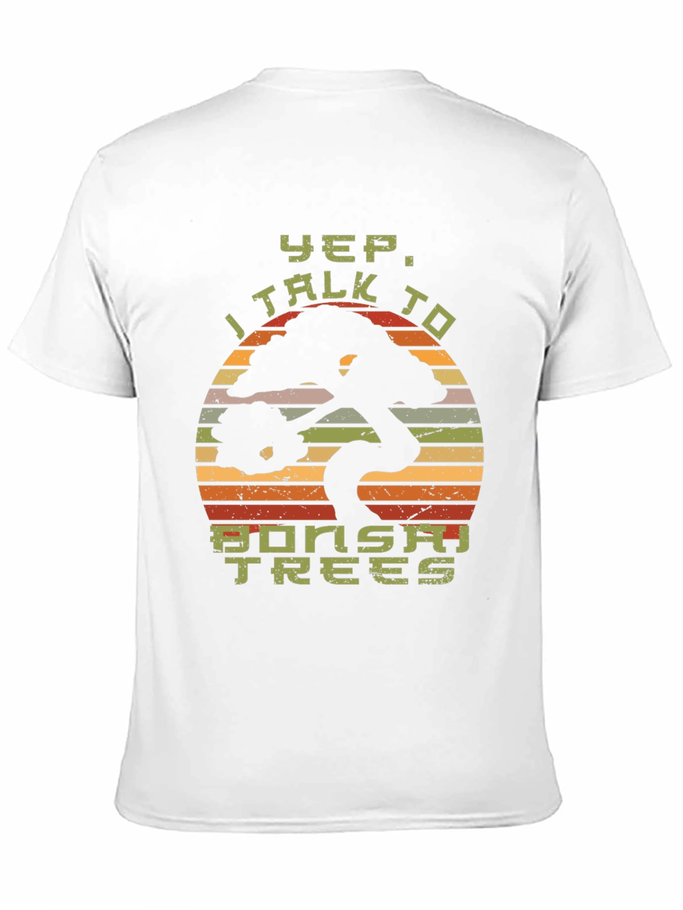 Yep I Talk to Bonsai Trees Black T-Shirt