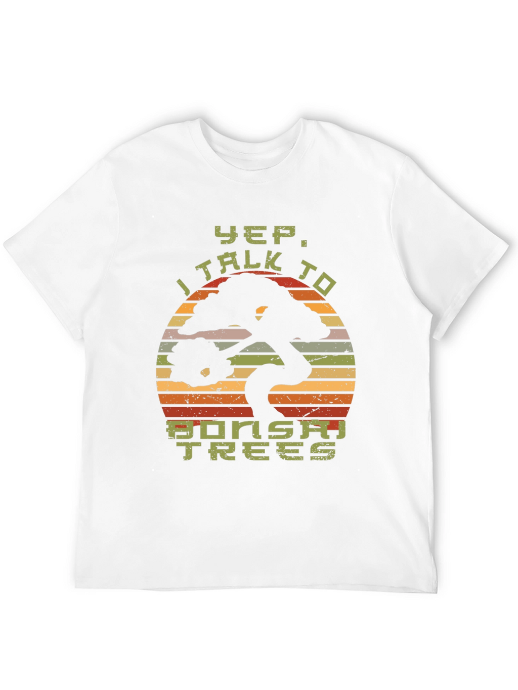 Yep I Talk to Bonsai Trees Black T-Shirt