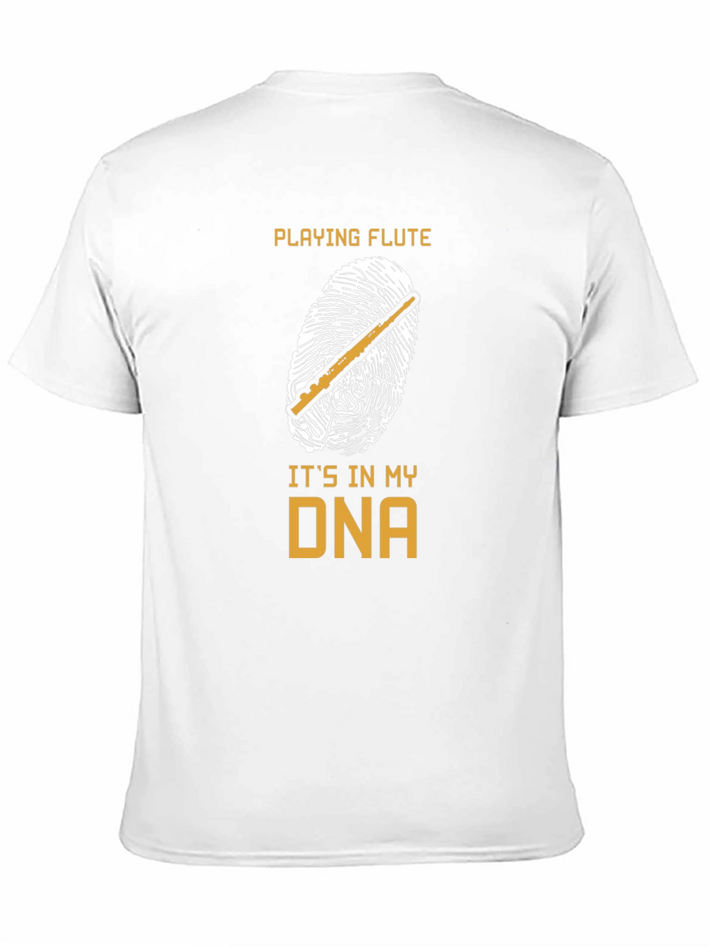Playing Flute DNA T-Shirt Musician Gift