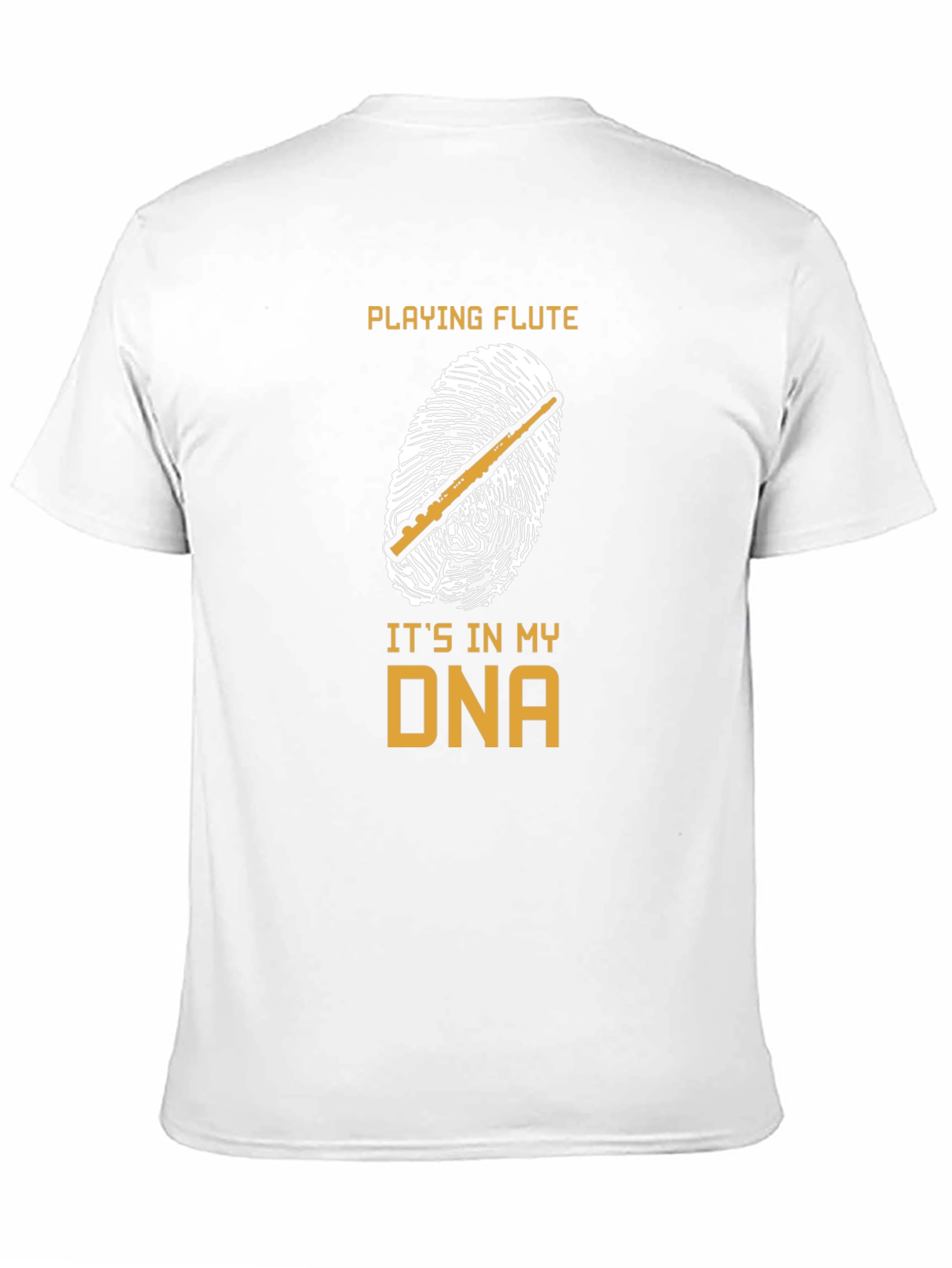 Playing Flute DNA T-Shirt Musician Gift