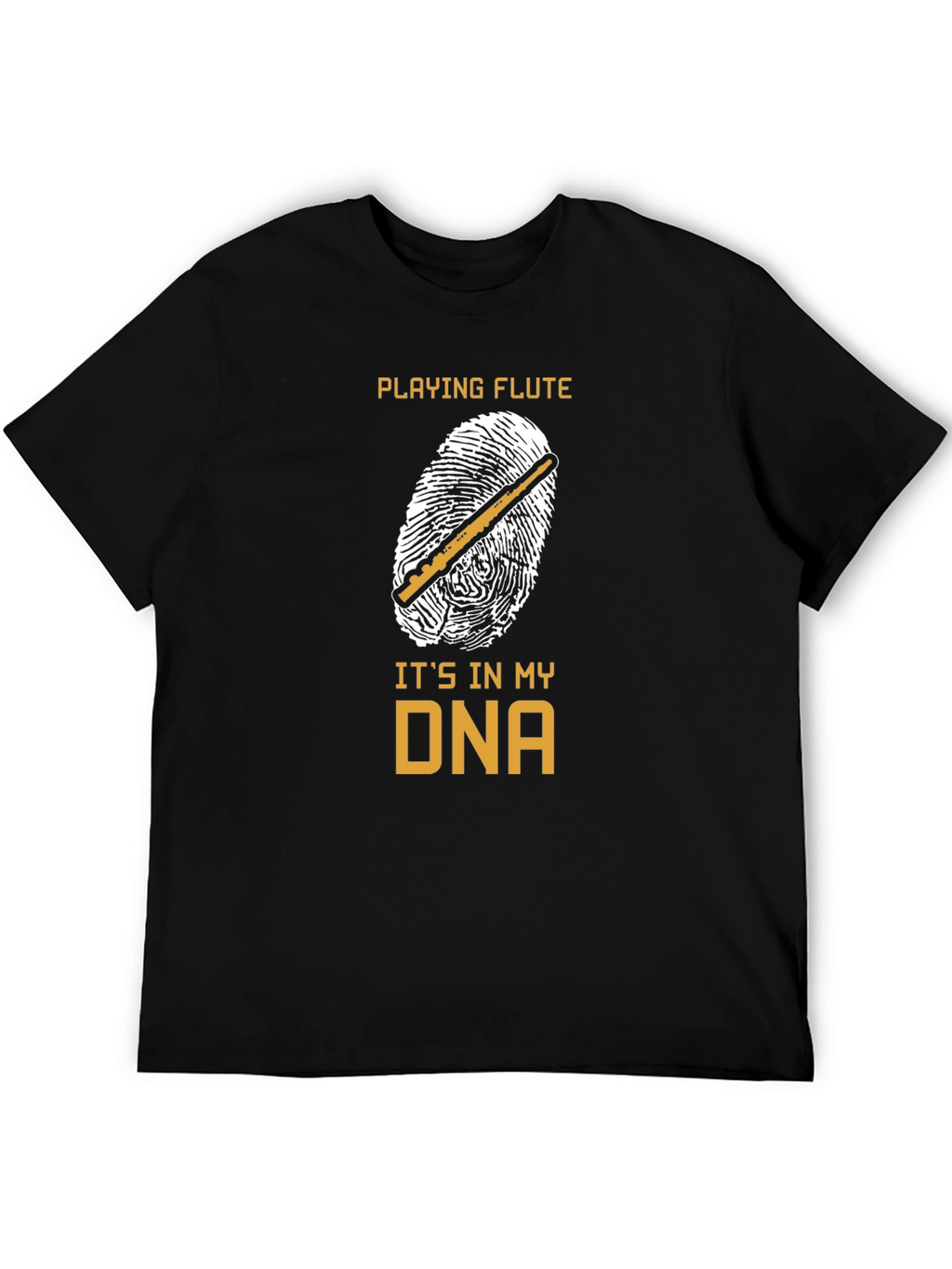 Playing Flute DNA T-Shirt Musician Gift