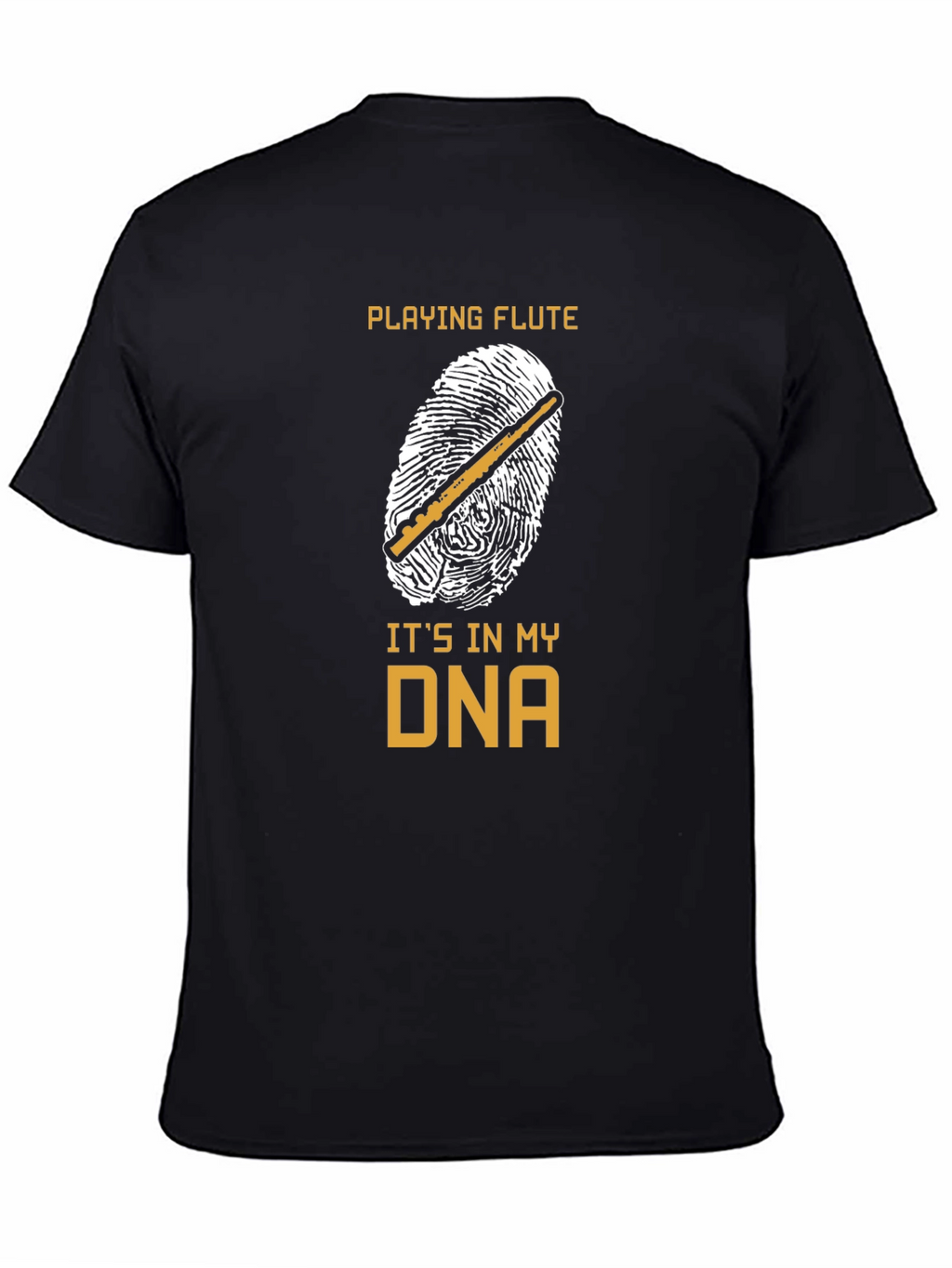 Playing Flute DNA T-Shirt Musician Gift