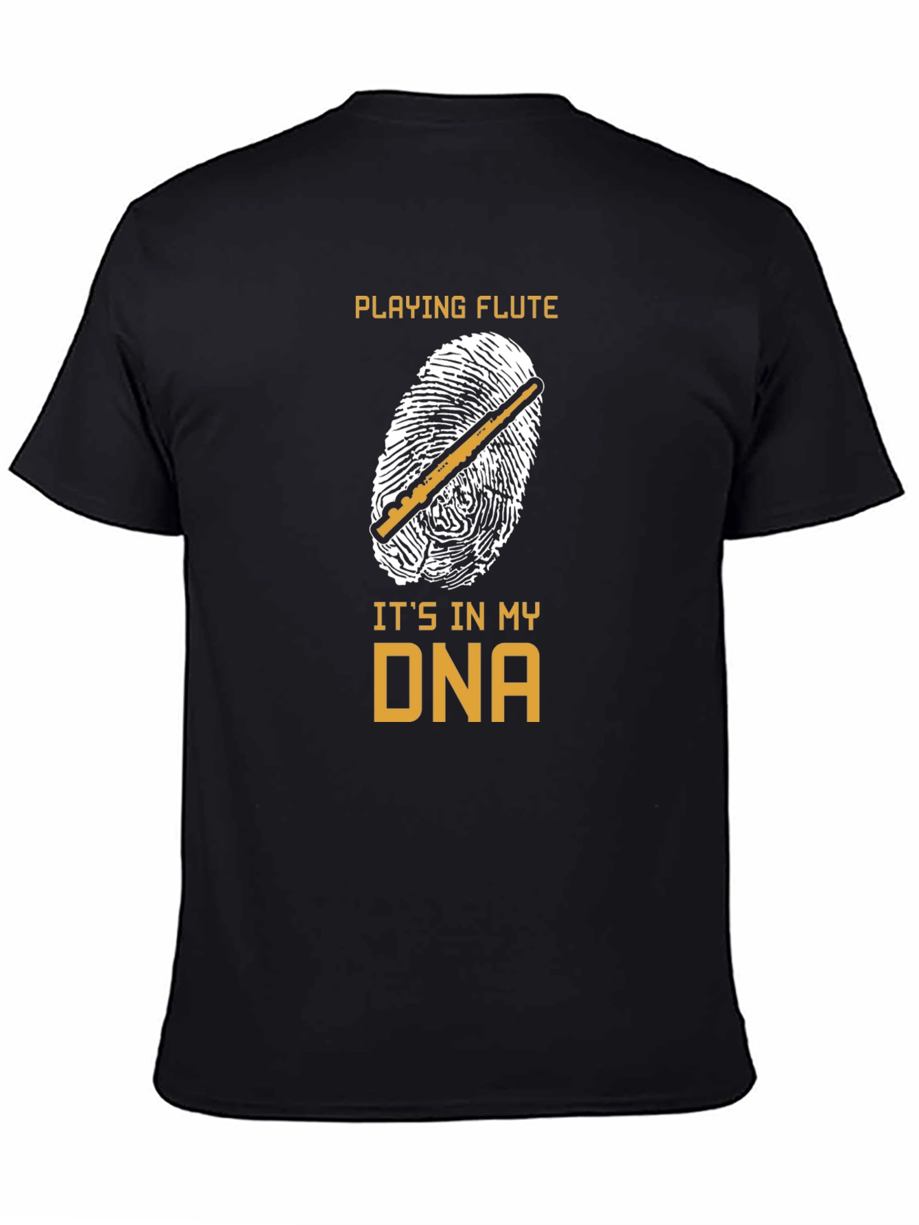 Playing Flute DNA T-Shirt Musician Gift