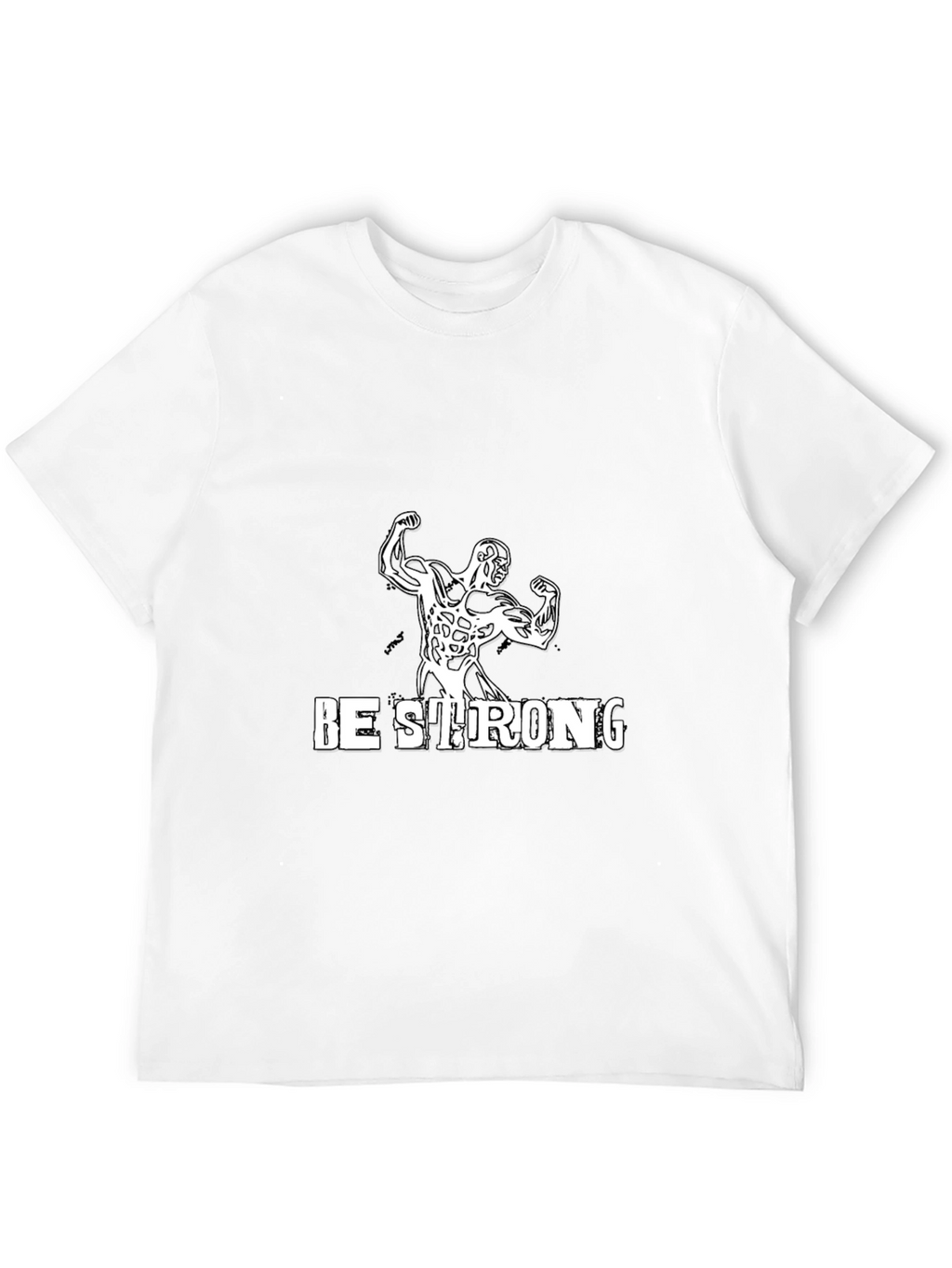 Be Strong Graphic T-Shirt - Black