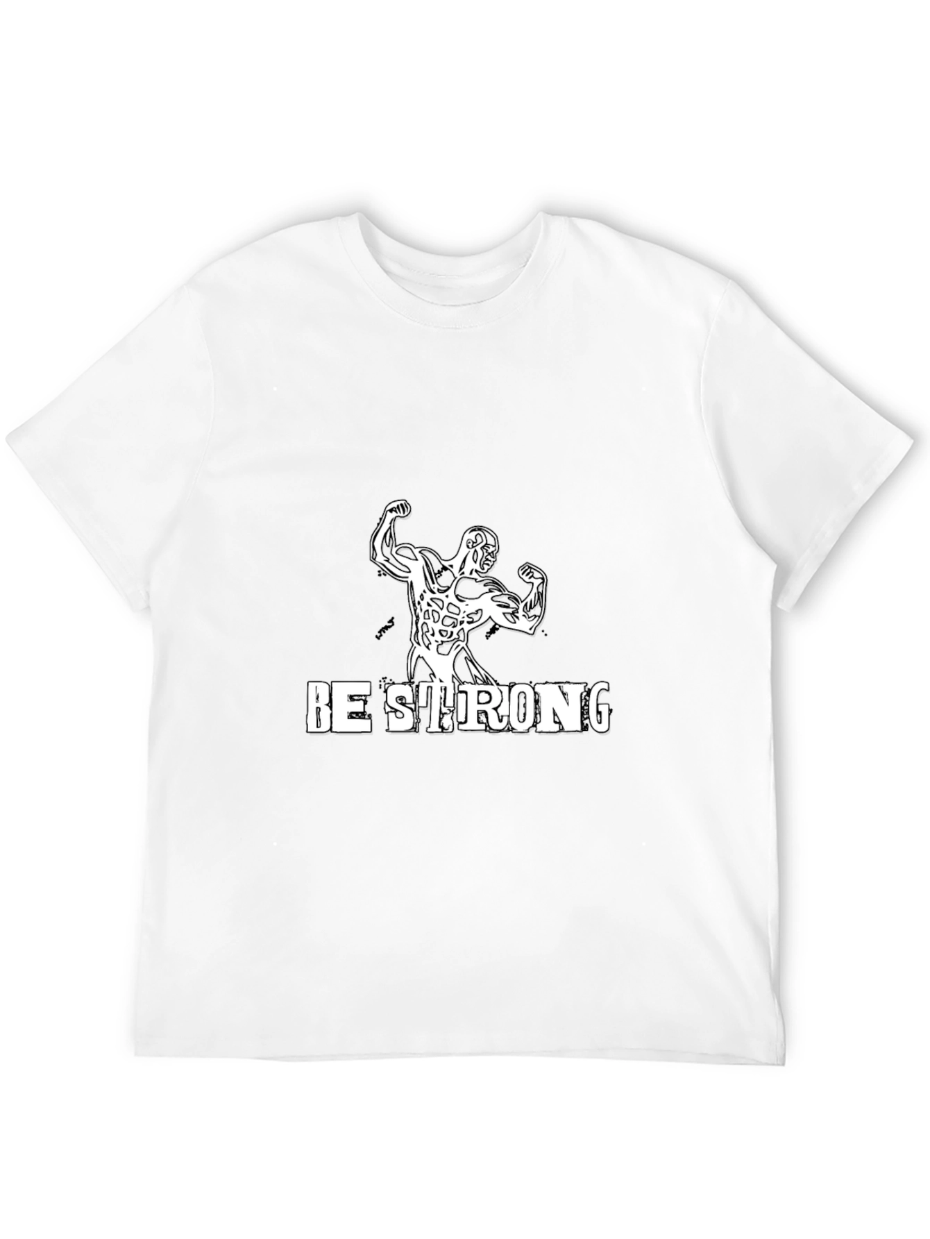 Be Strong Graphic T-Shirt - Black