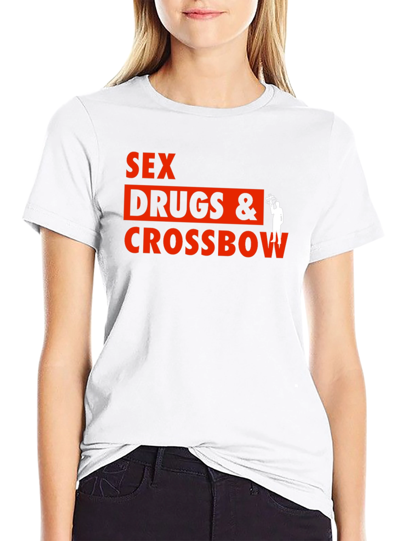 Sex Drugs & Crossbow Black Graphic T-Shirt