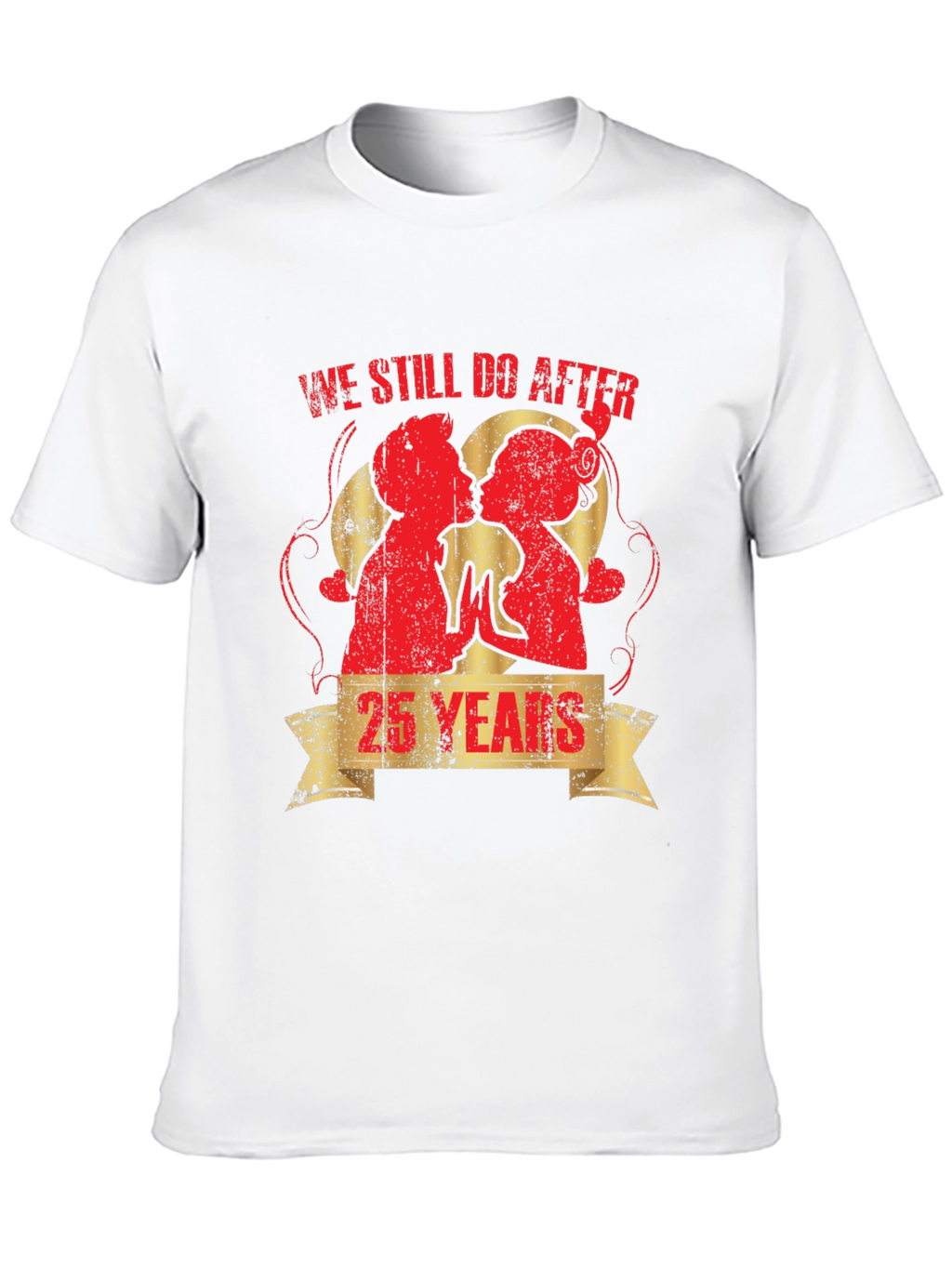 25th Anniversary Couples Graphic T-Shirt